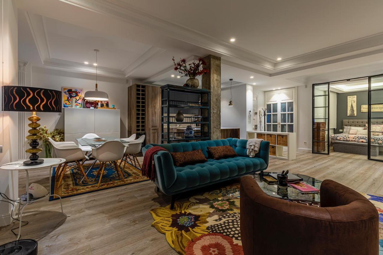 110 M2 Central Apartment In Abando Close To Guggenheim With Parking Bilbao Kültér fotó