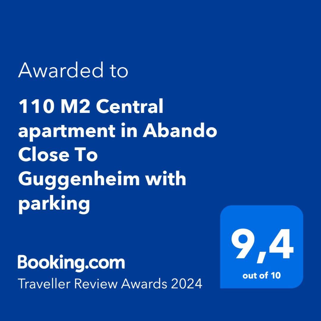 110 M2 Central Apartment In Abando Close To Guggenheim With Parking Bilbao Kültér fotó